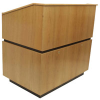 

AmpliVox SN3030 Non-Sound Coventry Multimedia Solid Wood Lectern, Natural Oak
