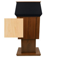 

AmpliVox SN3045A Patriot Plus Power Lift Solid Hardwood Adjustable Height Lectern without Sound System, Maple
