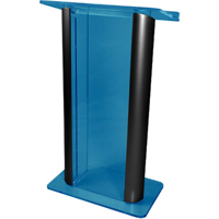 

AmpliVox SN3080 27" Wide Contemporary Alumacrylic Lectern, Custom Tint with Black Aluminum Panels