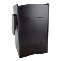 

AmpliVox SN3230M Rack Rail Ready Multimedia Computer Lectern, Non Sound, Black