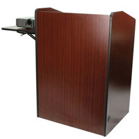 

AmpliVox SN3235 Multimedia Presentation Plus Podium, Mahogany