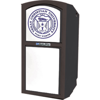 

AmpliVox SN3253 Collegiate Multimedia Lectern without Sound System, Black with Custom Insert