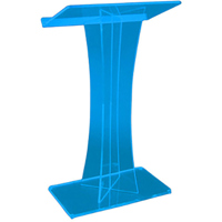 

AmpliVox SN3520 Acrylic "X" Style Floor Lectern, Custom Tint
