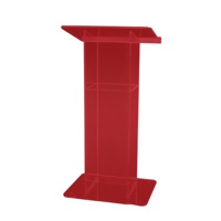 

AmpliVox SN3540 Acrylic "H" Style Lectern with Shelf, Custom Tint