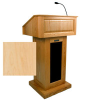 

AmpliVox SS3020 Victoria Lectern System with 50 Watt Amplifier, 4 Built-In Jensen Speakers and Handheld Microphone - Maple