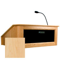 

AmpliVox SS3025 Victoria Tabletop Lectern System with 50 Watt Amplifier & Handheld Microphone - Maple Wood