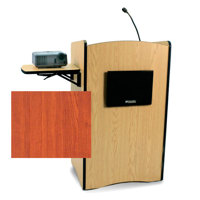 

AmpliVox SS3230 Multimedia Computer Lectern with Sound System, Cherry