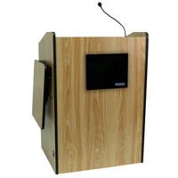 

AmpliVox SS3235 Multimedia Presentation Podium with S805A Stereo Amplifier