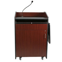 

AmpliVox Multimedia Presentation Podium with Sound, Mahogany