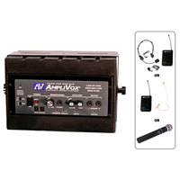 

AmpliVox SW1230 50W Mity Box Amplified Speaker with Wireless Mic, Single