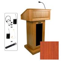 

AmpliVox SW3020 Wireless Victoria Lectern with Handheld Mic, Cherry