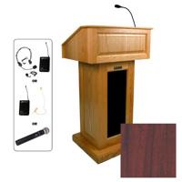 

AmpliVox SW3020 Wireless Victoria Lectern with Headset Mic, Mahogany