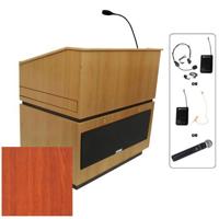 

AmpliVox Wireless Coventry Lectern with Headset Mic, Cherry