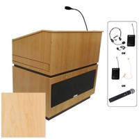 

AmpliVox SW3030 Wireless Coventry Lectern with Handheld Mic, Maple