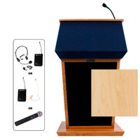 

AmpliVox SW3040 Wireless Patriot Lectern with Headset Mic, Maple