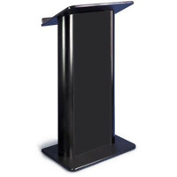 

AmpliVox SW3097 Flat Black Panel Lectern with Wireless Sound System