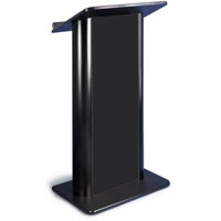 

AmpliVox SW3097 Wireless Contemporary Flat Panel Lectern with Sound System and Handheld Microphone, Black