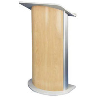 

AmpliVox SW3130 Wireless Curved Hardrock Maple Lectern with Sound System