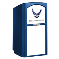

AmpliVox SW3254 Wireless Military Multimedia Lectern with Sound System and Handheld Microphone, Air Force