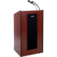 

AmpliVox SW450 Wireless Presidential Plus Lectern, 50W Multimedia Stereo Amplifier, Built-in Receiver, Wireless Handheld Mic, Mahagony