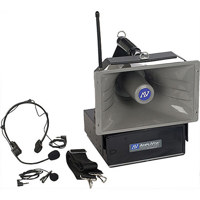 

AmpliVox SW610A Half-Mile Hailer Wireless Megaphone PA System with Headset Mic and Lapel Mic