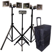 

AmpliVox SW662 Deluxe Wireless Quad Half-Mile Hailer Kit with Heavy Duty Tripods