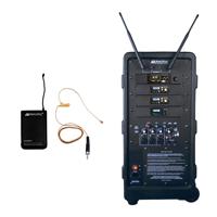 

AmpliVox SW925 250W Digital Audio Travel Partner Plus Wireless Portable PA System with Wireless Flesh Tone Over-Ear Microphone and Wired Handheld Microphone