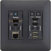 

Aurora Multimedia VLX-TCW2V-C 4K IP Audio/Video Distribution Wall Plate with One VGA and One HDMI Port, Black