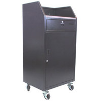 

AmpliVox VS1100 Portable Valet Podium, 100 Key Capacity
