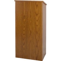 

AmpliVox W280 Full Height One Piece Lectern, Medium Oak