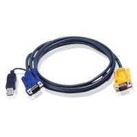 

Aten 2L-5202UP 6' SPHD15M to HDB & USB A Male KVM Cable with Built-In Converter