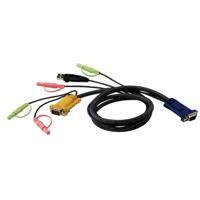 

Aten 2L5305U 16' SPHD15M to HDB and USB A Male KVM Cable with Audio Plugs