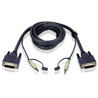 

Aten 2L7D02V 6' DVI-D KVM Cable with Audio for Splitters and Extenders