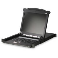 

Aten CL1008MTAA 8-Port 17" Single Rail LCD Integrated USB/PS2 Combo KVM Switch Console (TAA Complaint)