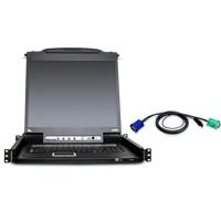 

Aten CL5708MUKIT 8-Port 17" Single Rail LCD KVM Switch Console Bundle, Includes 2x4' 2L5201U Cable, 4x6' 2L5202U Cable, 2x10' 2L5203U Cable