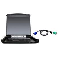 

Aten CL5716MUKIT 16-Port 17" Single Rail LCD KVM Switch Console Bundle, Includes 4x4' 2L5201U Cable, 8x6' 2L5202U Cable, 4x10' 2L5203U Cable