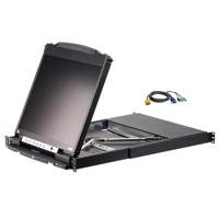 

Aten CL5808NCKIT 8-Port 19" Dual Rail LCD Combo KVM Switch Bundle, Includes 2x4' 2L5301UP Cable, 4x6' 2L5302UP Cable, 2x10' 2L5303UP Cable