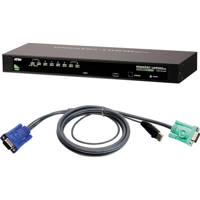 

Aten CS1308 8-Port USB/PS2 KVM Switch Kit with 8 USB Cables, Includes 4x6' 2L5202U Cable, 2x10' 2L5203U Cable, 2x4' 2L5201U Cable