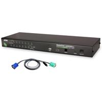 

Aten CS1716AU 16-Port PS/2-USB KVM Switch Control Unit with USB Peripheral Support, Includes 8x6' 2L5202U Cable, 4x10' 2L5203U Cable, 4x4' 2L5201U Cable