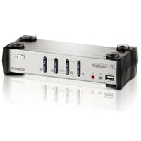 

Aten CS1734B 4-Port USB 2.0 KVMP Switch with Audio Support, Cables Included