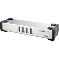 

Aten CS1744 4-Port USB Dual-View KVMP Switch with Audio Support, Cables Included