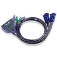

Aten CS62S 2-Port PS/2 KVM Switch with Attached Cables