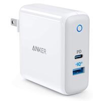 

Anker PowerPort PD+ 2 33W Wall Charger with Power Delivery and PowerIQ 2.0, US, White