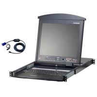 

Aten KL1508AiM 8-Port 17" Dual Rail Cat5 LCD KVM Over IP Switch with 8x KA7970 USB KVM Adapter Cable