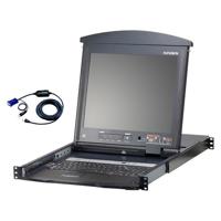 

Aten KL1516AiM 16-Port 17" Dual Rail Cat5 LCD KVM Over IP Switch with 12x KA7970 USB KVM Adapter Cable