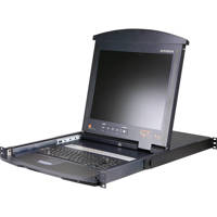 

Aten KL9116M 16-Port 17" Dual Rail LCD IP KVM Switch Bundle, Includes 8x6' 2L5202UP USB KVM Cable, 8x10' 2L5203UP USB KVM Cable