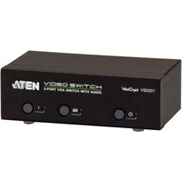 

Aten VS0201 2-Port VGA Switch with Audio, 1920x1440 Video Resolution