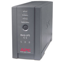 

American Power Conversion (APC) Back-UPS 500 6-Outlet Backup and Surge Protector, 120V, Black