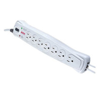 

American Power Conversion (APC) 7 Outlet Essential SurgeArrest with Phone-Line Protection, 10' Power Cord