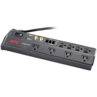 

American Power Conversion (APC) 8 Outlet SurgeArrest Power Strip with Phone Splitter & Coax, 120V, 1750J